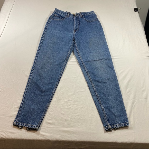 Original JeanJer Jeans Women’s Medium Cropped Denim zip ankles high rise jeans - Picture 5 of 10